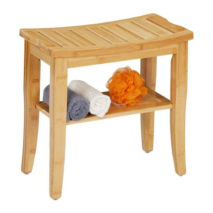 Bamboo bathroom stool