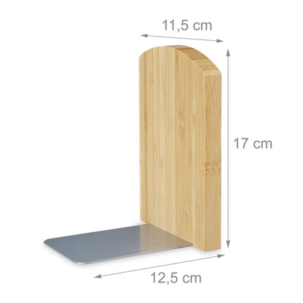Bamboo bookend - set of 2