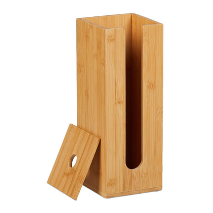 Bamboo holder for toilet rolls
