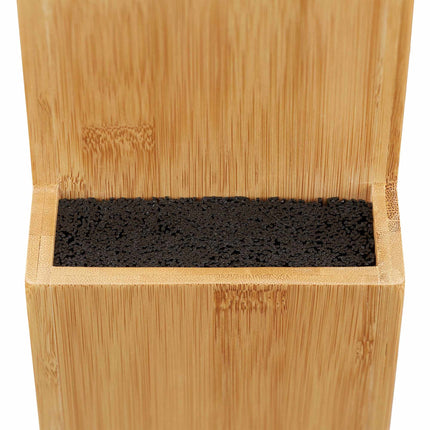 Bamboo knife block