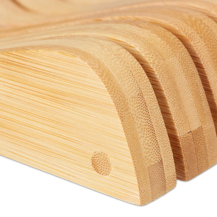 Bamboo knife block for box