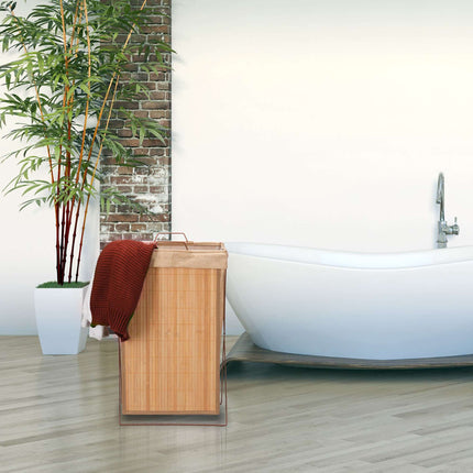 Bamboo laundry basket