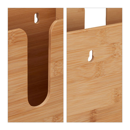Bamboo paper towel dispenser