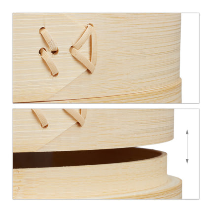 Bamboo steamer with 24 cm diameter