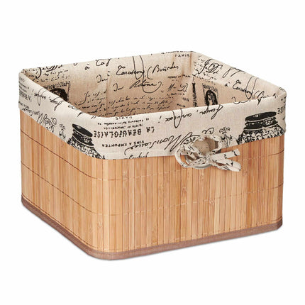 Bamboo storage basket