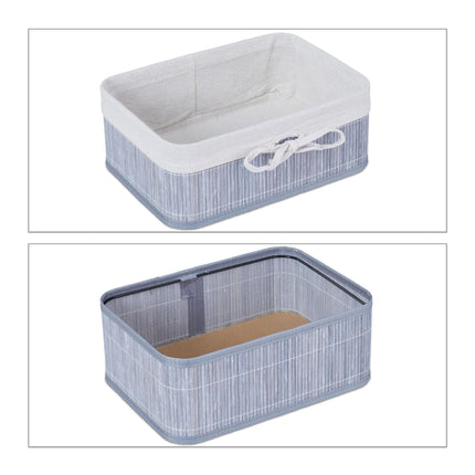 Bamboo storage baskets set of 3