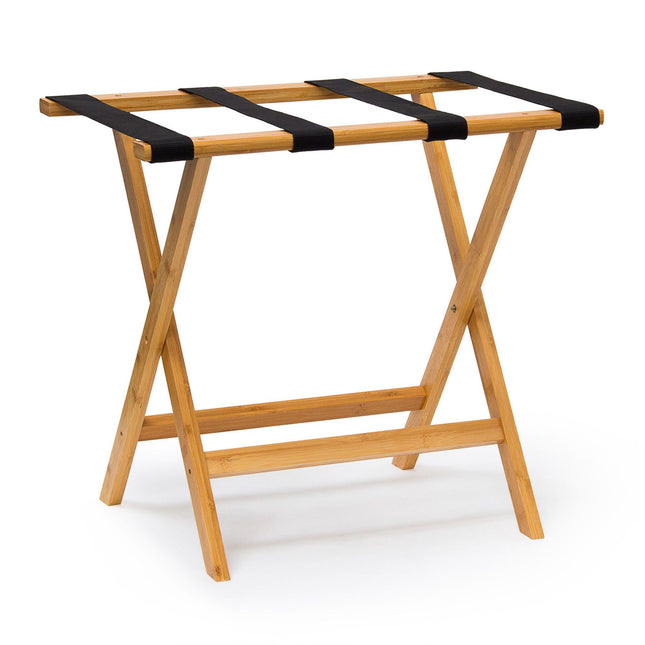 Bamboo suitcase stand