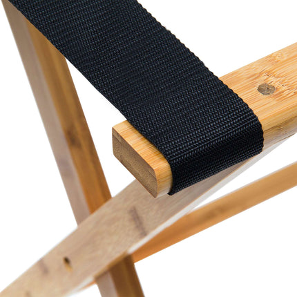 Bamboo suitcase stand