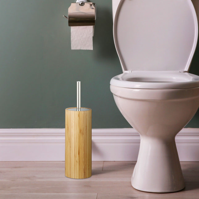 Bamboe toiletborstelhouder