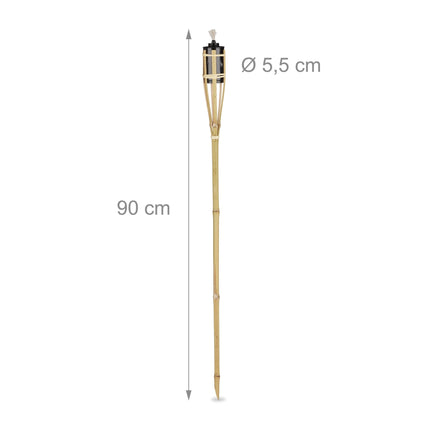 Bamboo torches set of 10