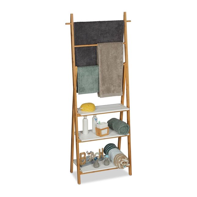 Bamboo towel rack