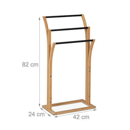 Bamboo towel rail