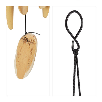 Bamboo wind chime set of 2