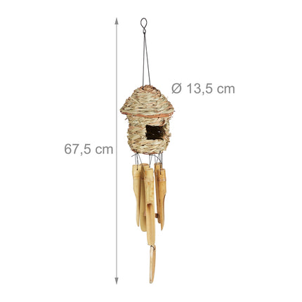 Bamboo wind chime set of 2