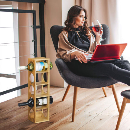 Bamboo wine rack