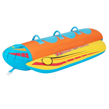 Banana boat for 3 people Towable tube with 3 EVA padded seats and handles 252 x 108 x 51 cm
