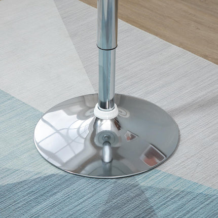 Bar table, Adjustable Height, White metal, Ø61 X 76-97 Cm