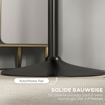 Bar Table for 2, Round, 60x60x102 cm, Black