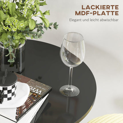 Bar Table for 2, Round, 60x60x102 cm, Black