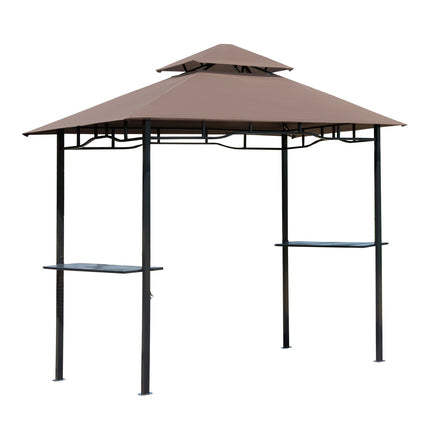Garden barbecue pavilion tent, flame retardant double roof