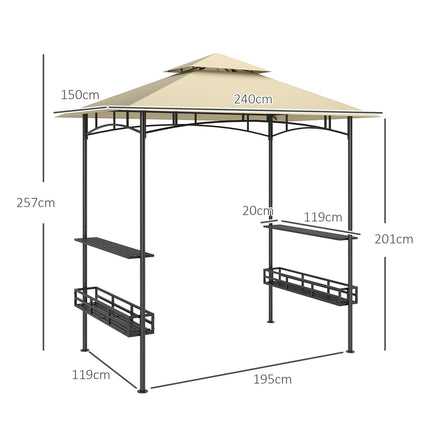 Barbecue pavilion, waterproof and flame retardant, UV protective