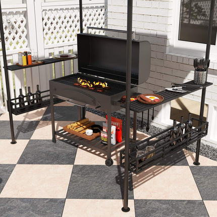 Barbecue pavilion, waterproof and flame retardant, UV protective