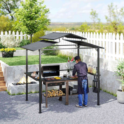 Waterproof barbecue pavilion with UV protection - 250x160x250cm