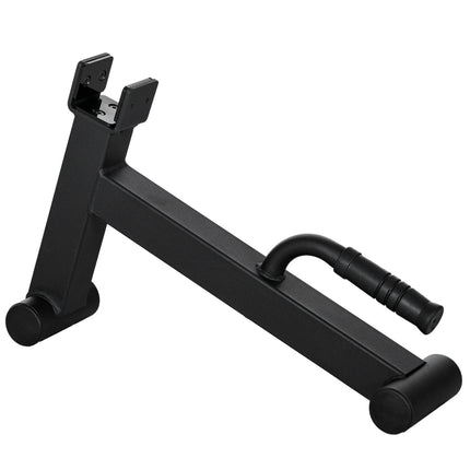 Deadlift Barbell Jack with Non-Slip Grip, Steel, Black