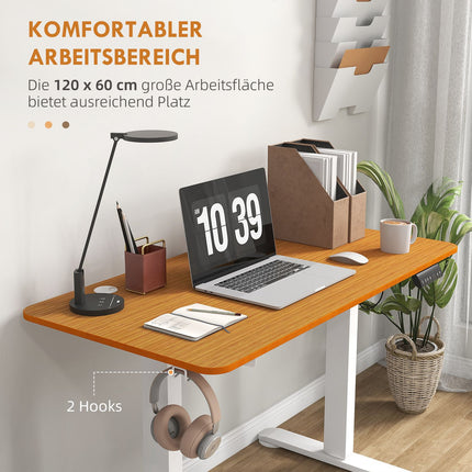 Electric height-adjustable bar table, 120x60cm, Anti-collision