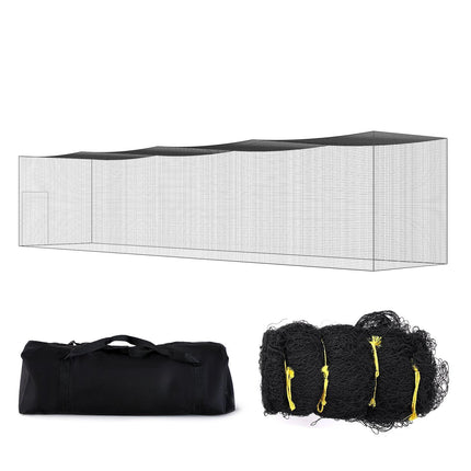 Baseball Batting Cage Net, 55x12x12 Ft, PE, Door