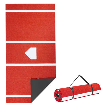 Baseball Hitting Mat 10x3.8 Ft – Home Plate, Non-Slip