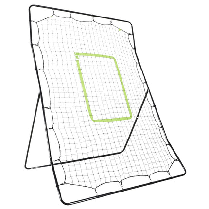 Baseball Rebounder Net, Portable Black Metal, 123 x 174 cm