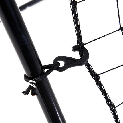 Baseball Rebounder Net, Portable Black Metal, 123 x 174 cm
