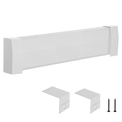 Baseboard Heater Cover Replacement, 3 ft Steel, White