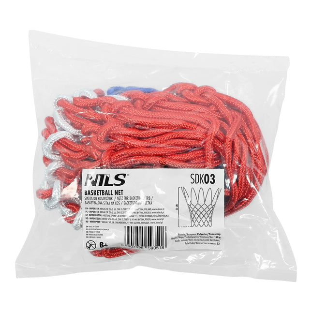Basketbalnet, duurzaam nylon, standaardmaat
