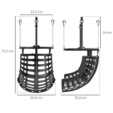Basketball rebound system, 360° rotating return, indoor/outdoor