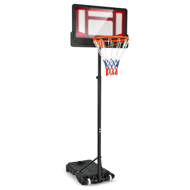Basketball hoop for children. Weatherproof hoop stand with adjustable height from 90-210 cm