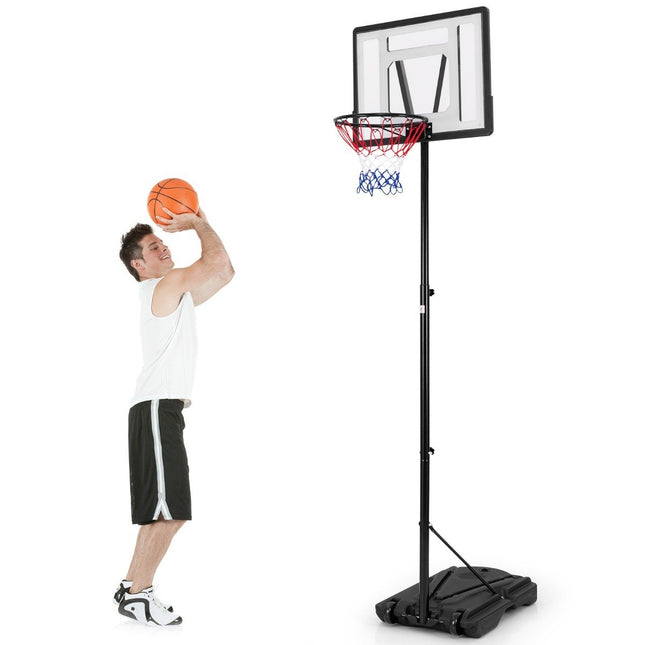 Basketball hoop outdoor basketball stand 172-305cm height adjustable basket system with removable center tube