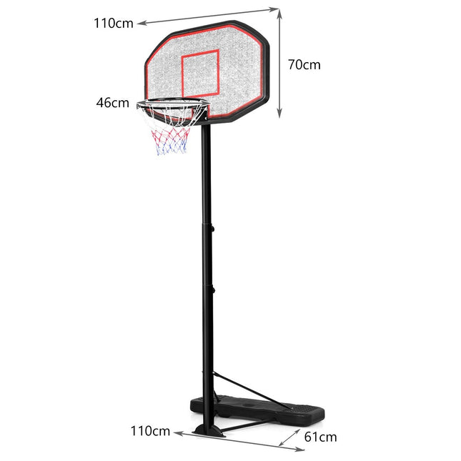 Basketbalstandaard, basketbalring, draagbaar basketbalsysteem, 200-305 cm