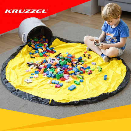 Basket for toys/blocks with mat Kruzzel 19556