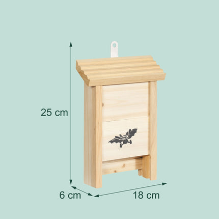 Bat Boxes 2-Pack, Wooden, Grooved Interior