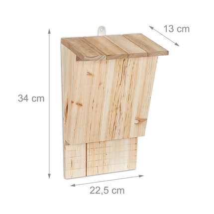 Bat Boxes, Wooden, 2-Pack, Nature Conservation