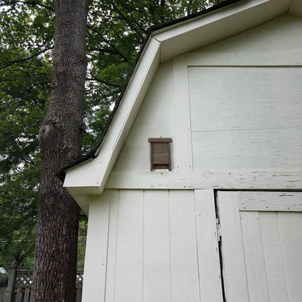 Bat box in brown wood
