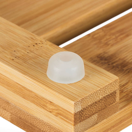 Bath mat in natural bamboo