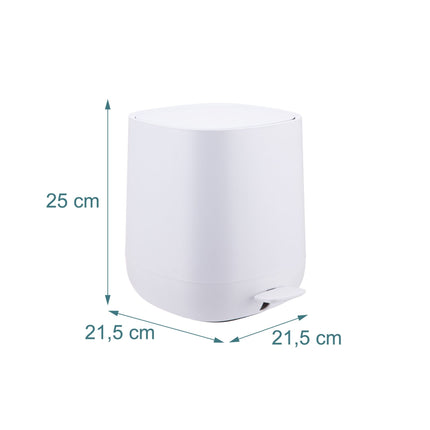 Bathroom Bin 5L, Soft-Close, Foot Pedal