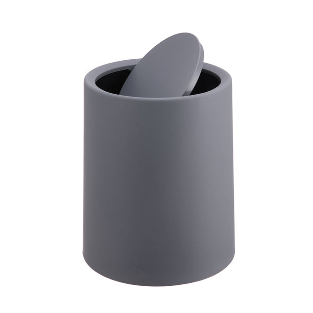 Kosz łazienkowy z pokrywą uchylną, 6 l, plastikowy