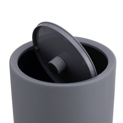 Bathroom Bin with Swing Lid, 6L Plastic