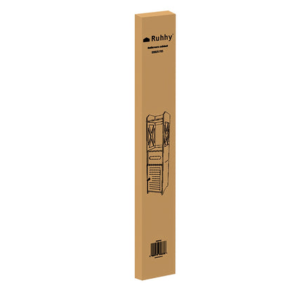 Bathroom Cabinet, Wall-Mounted, White, 2 Shelves