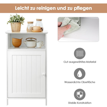 Bathroom Cabinet with Adjustable Shelf, 40x30x70 cm, White