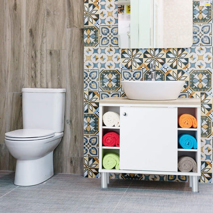 Bathroom Cabinet with Door and Shelves